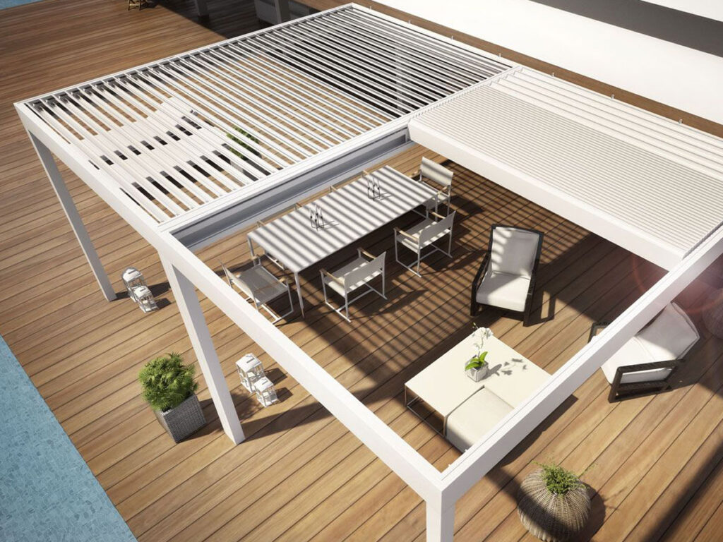 istanbul raylı pergola tente