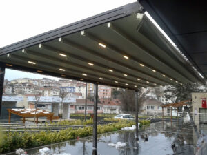 istanbul raylı pergola tente