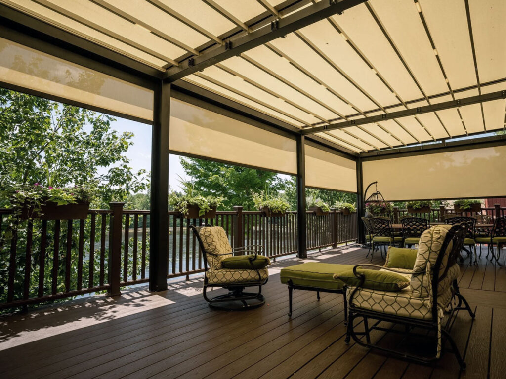 istanbul raylı pergola tente