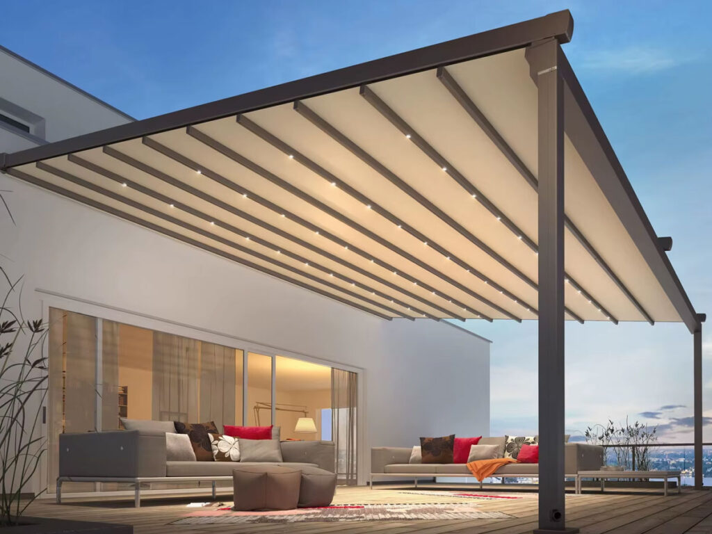 istanbul raylı pergola tente